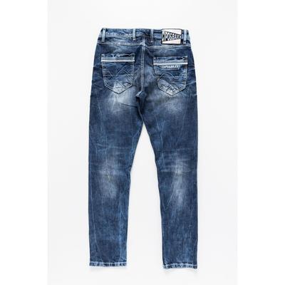 Slim-fit-Jeans CIPO & BAXX "Cipo & Baxx Jeans", Herren, Gr. W40/L34, Länge 34, blau, Obermaterial: 100% Baumwolle CO., uni, slim fit, Jeans Slim-fit-Jeans, im washed Look