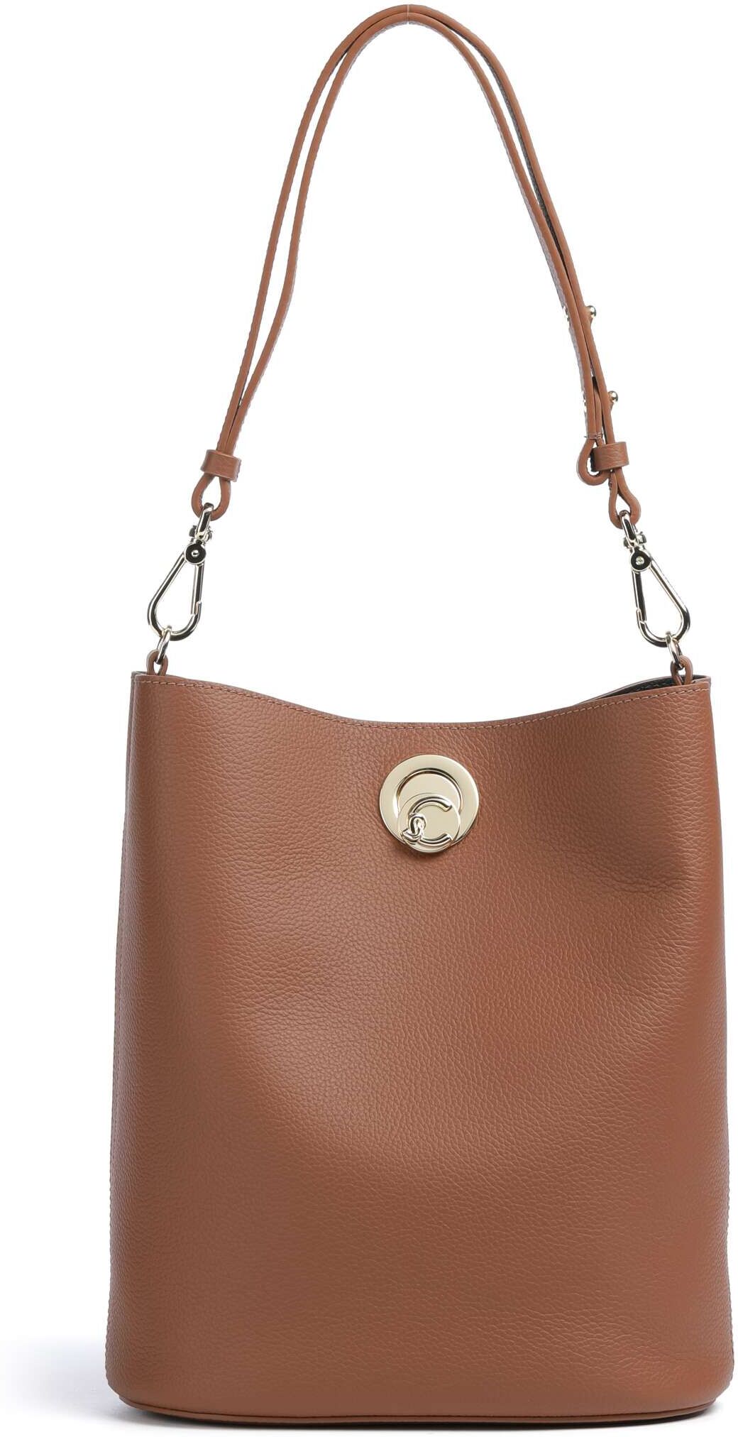 Coccinelle Nikla Bucket Handtasche aus Leder, braun