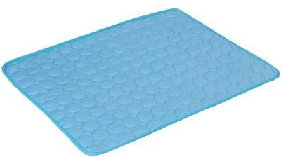 DynamicDeals SummerCool Premium Pet Cooling Mat For Dogs & Cats Breathable Dog Cooling Pad blue 15.75 11.81 Inches