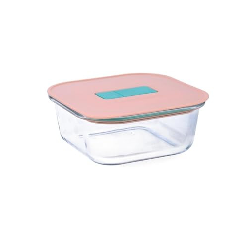 Luminarc Joy luchtdichte glazen container, 80 cl, 16 x 16 x 7,4 cm
