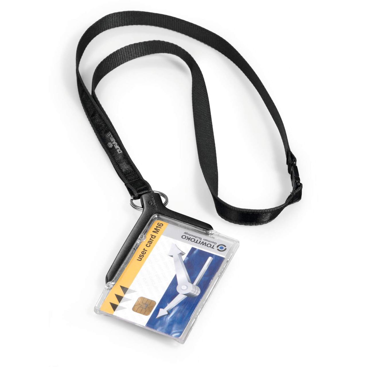 DURABLE Ausweishalter mit Textilband transparent 10 St.