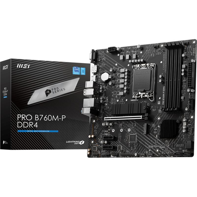 MSI PRO B760M-P Intel B760 So. 1700 DDR µATX Retail