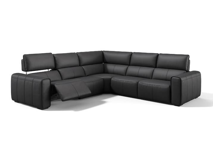 Leder Eckcouch MAROLA Wohnlandschaft Relaxsofa L-Form Sofa Ledergarnitur Polsterecke