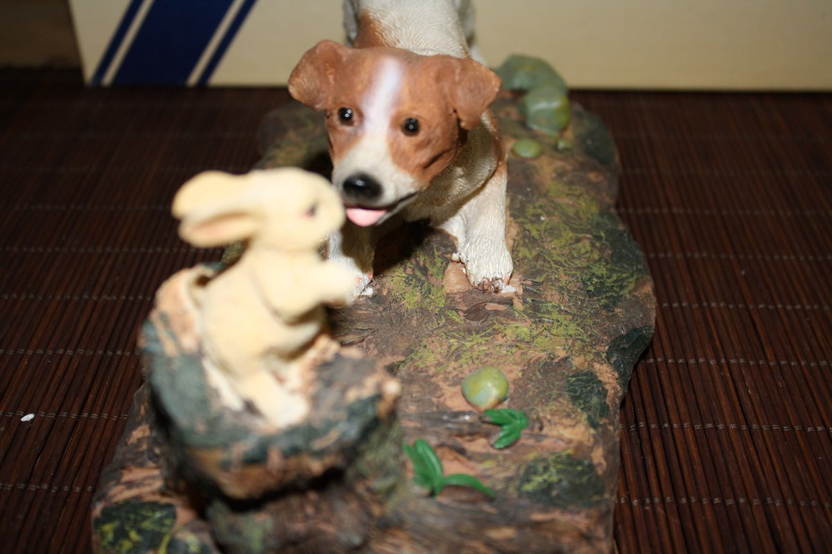 Beeld Jack Russel, Hoogte: 28 cm