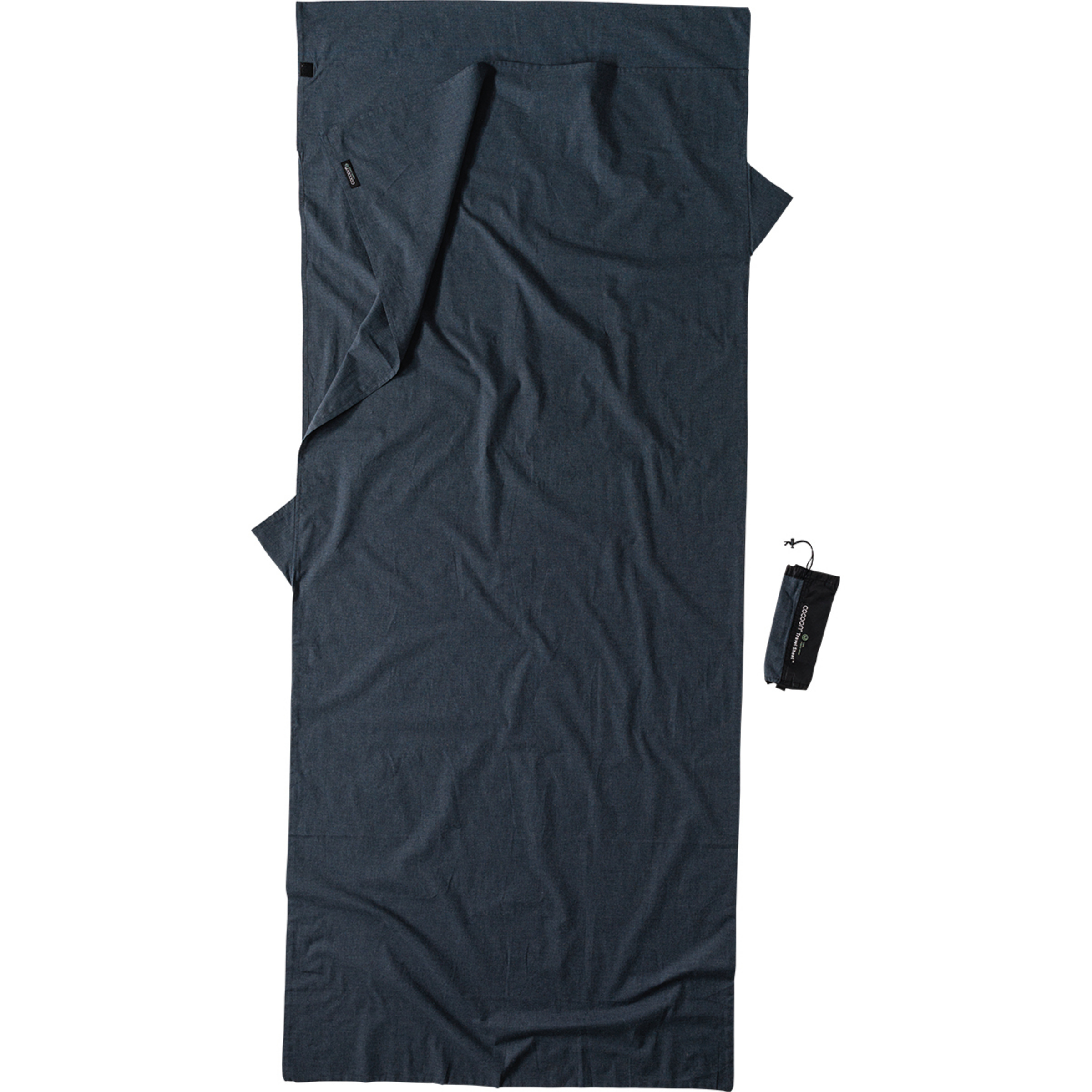 Cocoon TravelSheet Organic Cotton Schlafsack Hüttenschlafsäcke & Inlets grau Größe max. 210cm Trekking Hautfreundlich