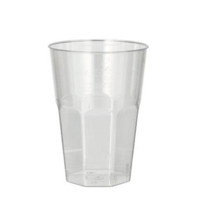 Papstar PS Einweg-Becher glasklar 0,3 l, mit Füllstrich, für Heiß/Kalt bis 85 °C, stapelbar, 30er Pack