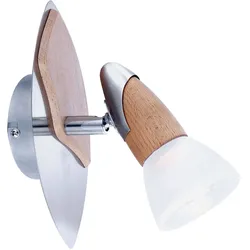 Holz Wand Lampe beweglich Wohn Zimmer Fernbedienung Spot dimmbar im Set inkl. RGB LED Leuchtmittel