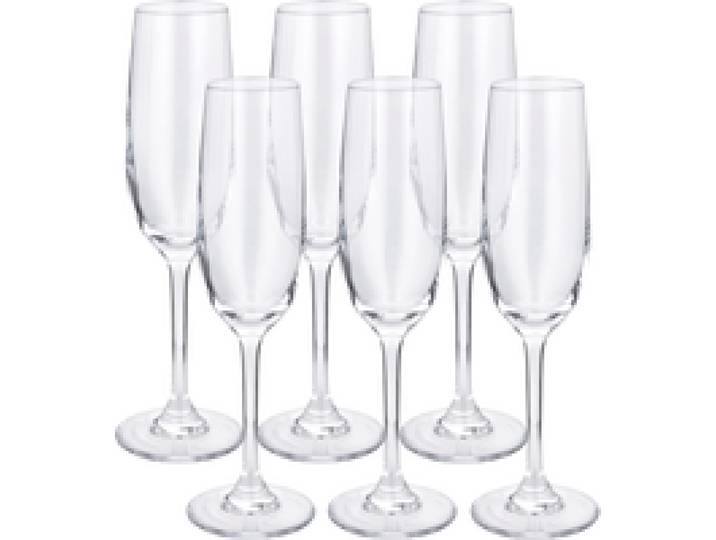 SILVERCREST® Flûtes à champagne / Verres à vin blanc / Verres à eau / Verres à vin rouge, lot de 6