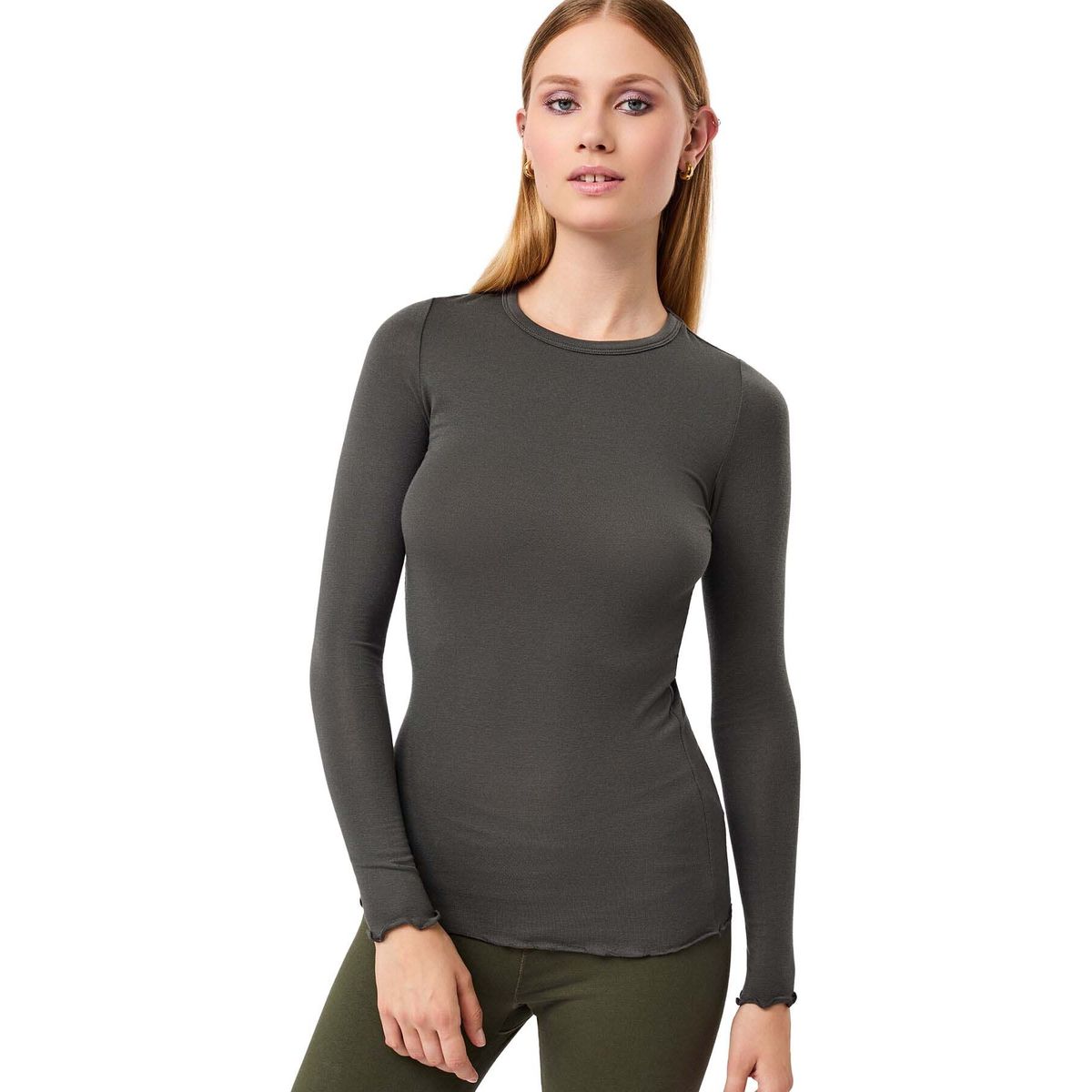 Mandala Crew Neck Wool Mix leaf S SH79KN02-Crew-Neck-Wool-Mix-leaf-S