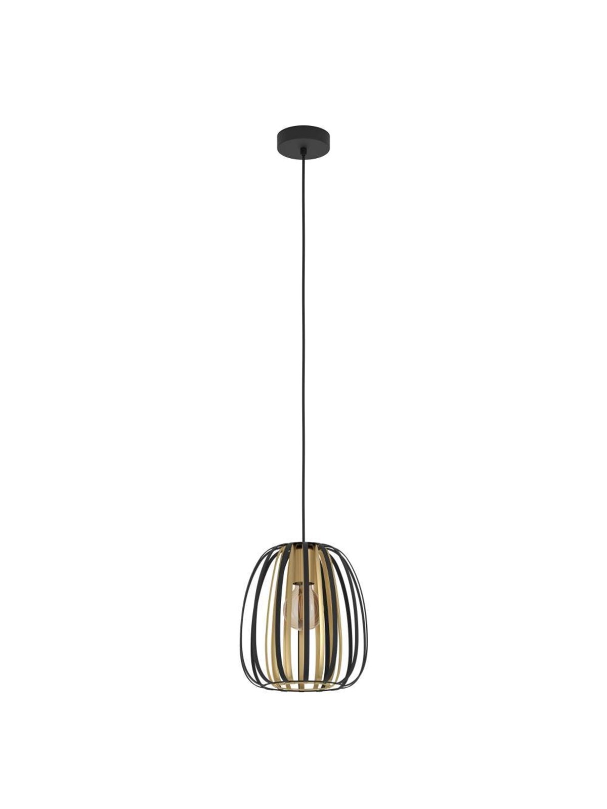 EGLO ENCINITOS Hängeleuchte, schwarz, gold