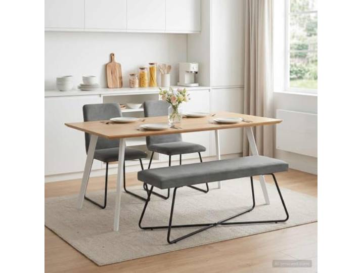NLQMSU Bank, Dunkelgrau, 110 x 40 x 45 cm, Samt Weicher Samt, Ingenieurholz, Kreuzstruktur, Schaumstoffpolsterung, einfache Pflege, Schlafzimmer, Wohnzimmer, Flur