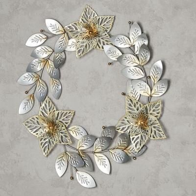 Touch of Class Sparkling Wreath Wall Art Multi Metallic , Multi Metallic