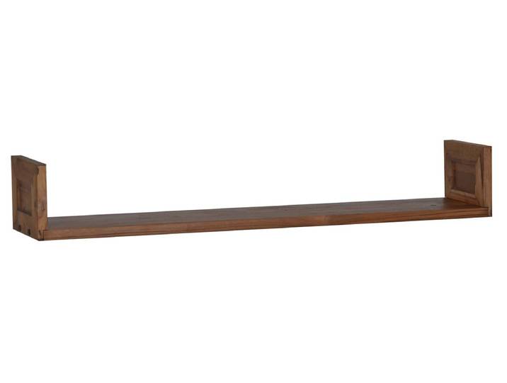 MiaMöbel Wandregal 100cm Massivholz Teak Modern Indien Indisch