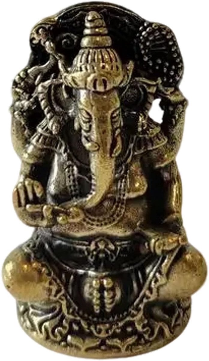 Decoratief Boeddhabeeld Ganesha van messing voor op tafel