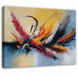 LEINWANDBILD Abstrakt Kunst Bunt 60x40 cm
