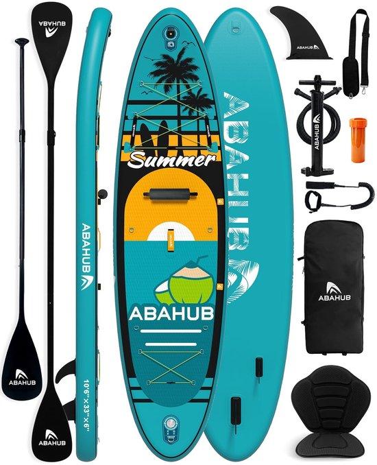 Omgoods - Aufblasbares SUP-Board mit Aluminium-Paddel