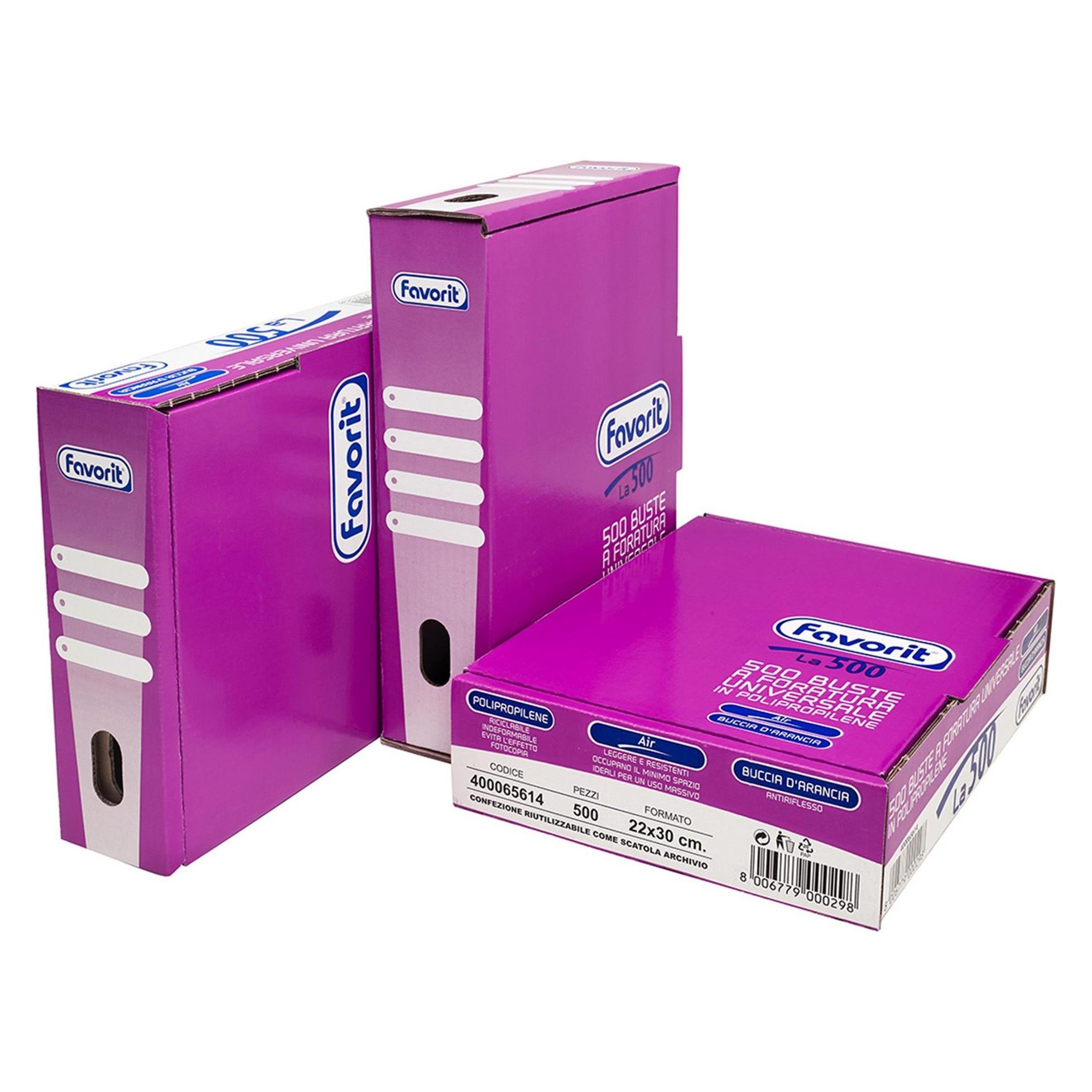 Favorit La500 Schutzblatt 210 x 297 mm (A4) Polypropylen (PP) 500 Stück(e) (400065614)