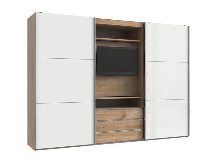 Kleiderschrank Macias Plankeneiche Holzwerkstoff B 300 cm - Kleiderschrank