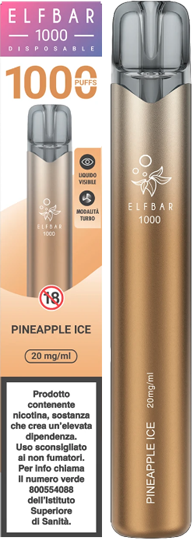 Elfbar Pineapple Ice Eb1000 Pod Mod Usa E Getta - 1000 Puffs