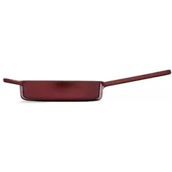 Fissler Pfanne Gusseisen, Burgunder rot, Pfanne + Kochtopf, Schwarz, Rot