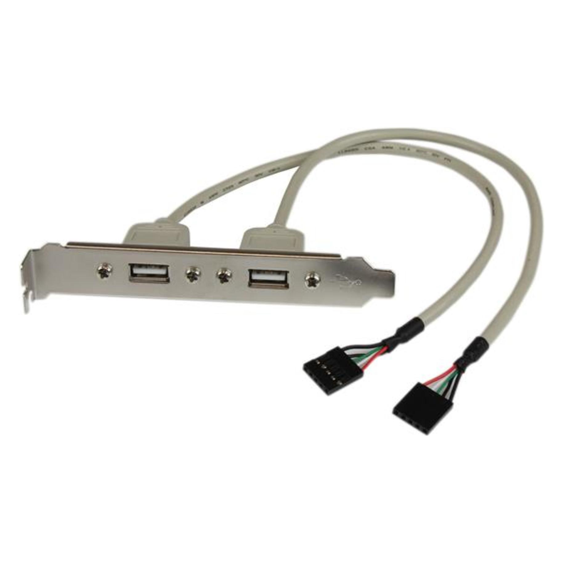 StarTech 2-Port USB A Slotblech-Adapter (Buchse) (USB-A) (USBPLATE)