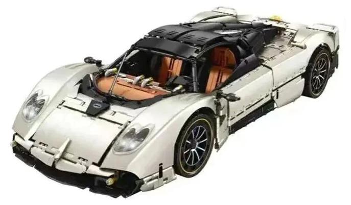 Supercar-Bausatz - C10-Sportwagenmodell - 4688 Teile - Mit Anleitung - ABS-Kunststoff - Für Erwachsene - Konstruktionsmodell - Geschenk