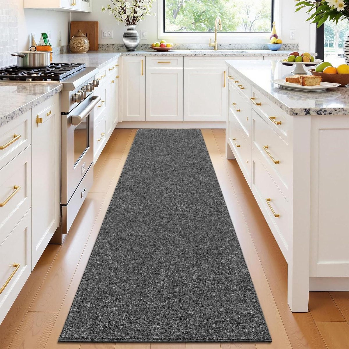 Anti-slip Keukenloper van Polyester in Rechthoekige Vorm