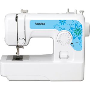 Brother Nähmaschine J14s, mechanisch, für Kinder & Anfänger, 14 Nähprogramme, LED-Nählicht, Knopflochfunktion, Freiarm