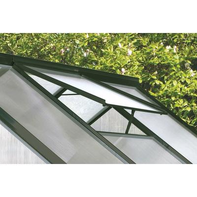 Fenster VITAVIA "Geeignet für: Calypso", grün (smaragd), Aluminium, Fenster, Gewächshaus-Fensterrahmen aus Aluminium, ohne Fensterscheibe