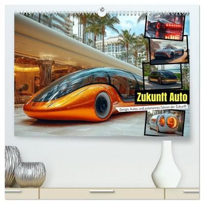 Zukunft Auto - Design, Autos und autonomes Fahren der Zukunft (hochwertiger Premium Wandkalender 2026 DIN A2 quer), Kunstdruck in Hochglanz