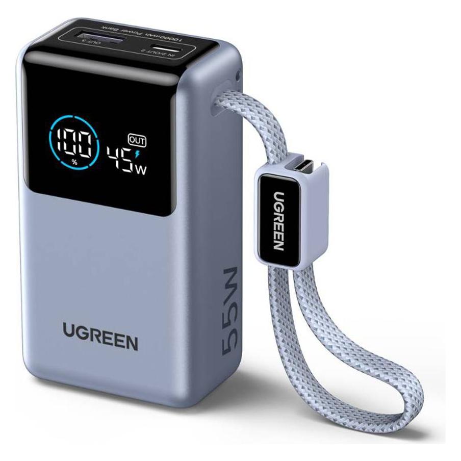 Ugreen Mini Powerbank mit Display (10000 mAh, 55 W, 37 Wh) (75701B)