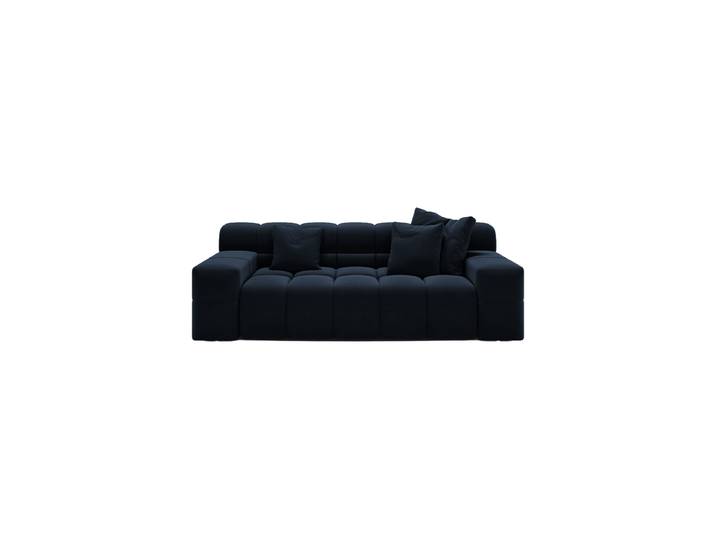 2-Sitzer Design Sofa „Hawaii“ Samt Navy Blau chosen by Bloomingloft