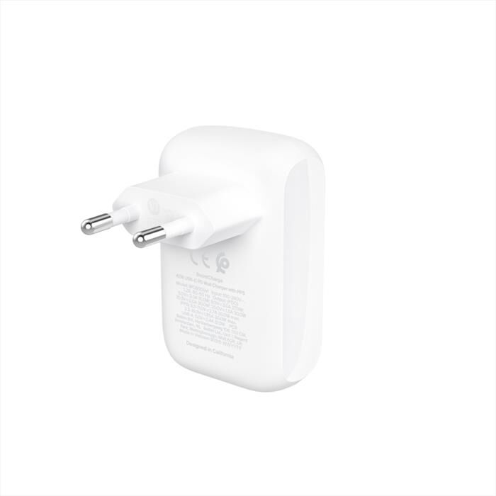 Belkin Caricabatteria Doppia Porta 30w Usb-c + 12w Usb-a-bianco
