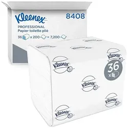 Kleenex Recycelt 100% Toilettenpapier 2-lagig 8408 36 Stück à 200 Blatt