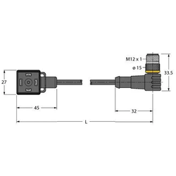 Turck Ventilsteckverbinder VAS04K81E2WSC5T/TXL