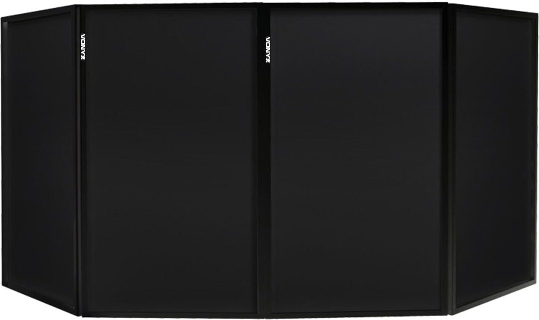 Vonyx Db2b Faltbare Dj Leinwand 120 X 70 Schwarz (4 Panels)