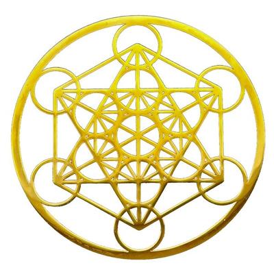 Metatron aus Edelstahl vergoldet 9cm