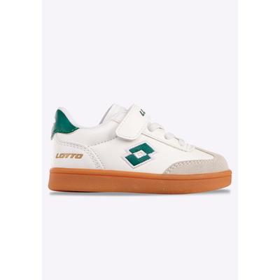 Sneaker LOTTO, Mädchen, Gr. 21, Textil, grün (weiß, grün), Synthetik, Schuhe Sneaker