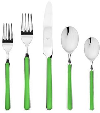 Mepra Fantasia Applegreen 5-piece Stainless Steel Flatware Set