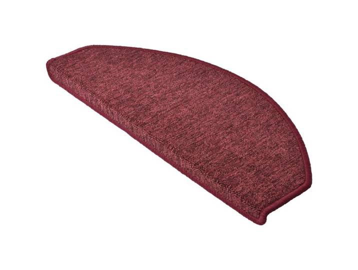 Tapis de marche ProStair 55x15cm 15 pièces Bordeaux demi-rond