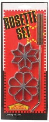 Bethany 4-3/4 in. W x 11-1/2 in. L Silver Rosette Set