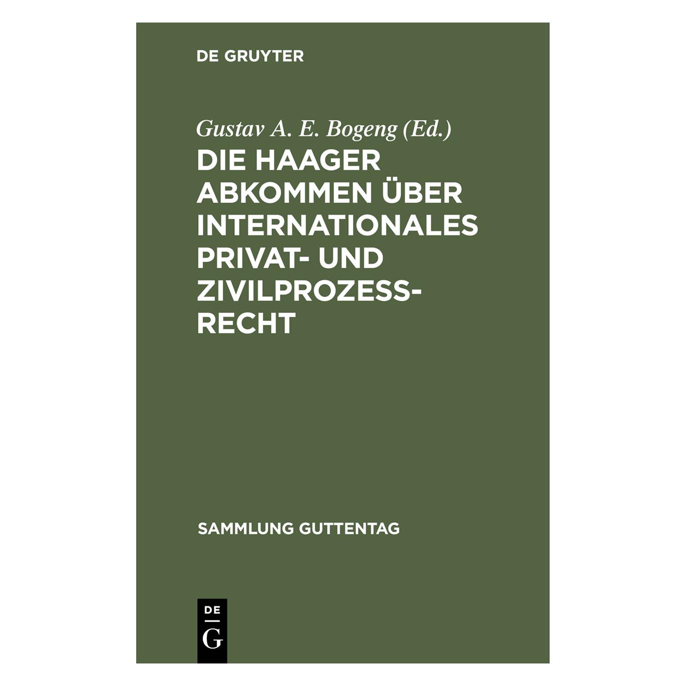 De Gruyter Die Haager Abkommen über internationale (67771957)
