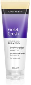 John Frieda Violet Crush Intense Purple Shampoo champô violeta para cabelo loiro e grisalho 250 ml. Violet Crush Intense Purple Shampoo