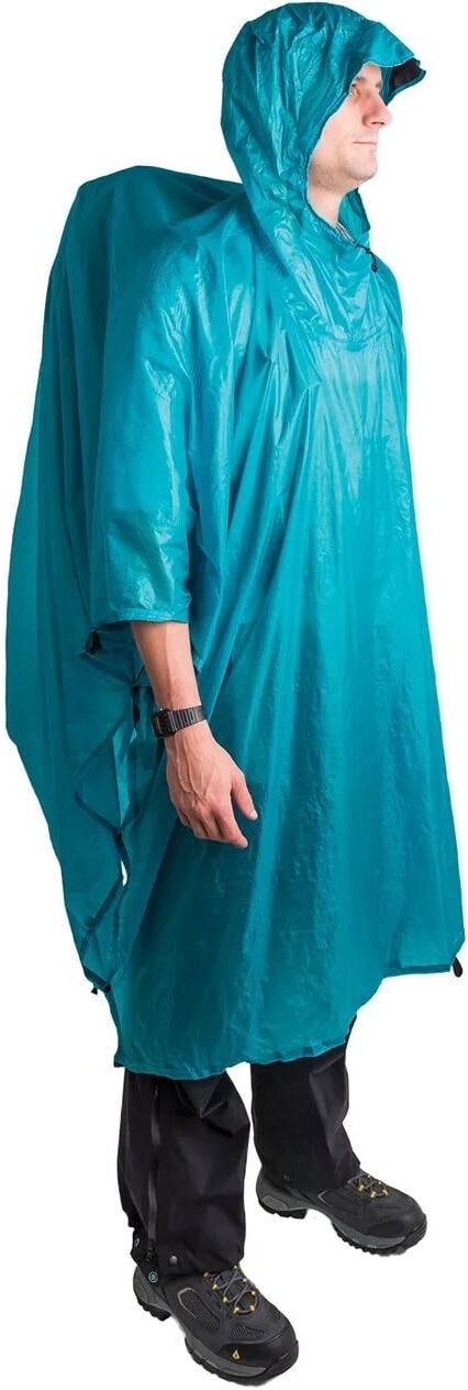 Regenponcho SEA TO SUMMIT, blau, Obermaterial: 100% Nylon, unifarben, Jacken Regenponcho blau Einheitsgröße