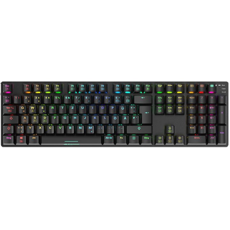 Sharkoon Gaming Tastatur Skiller SGK36W schwarz DE