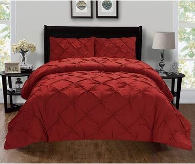 Elegant Comfort Luxury Super-Soft 3-Piece Pintuck Design Duvet Cover Set