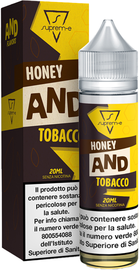Suprem-e Honey And Tobacco Liquido Shot Mix 20ml Tabacco Miele Panna Vaniglia