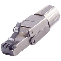 BKL Electronic RJ-45 Stecker, werkzeuglos, quick, STP, Cat. 8.1 10121217 RJ45 Stecker Schwarz 1 St.