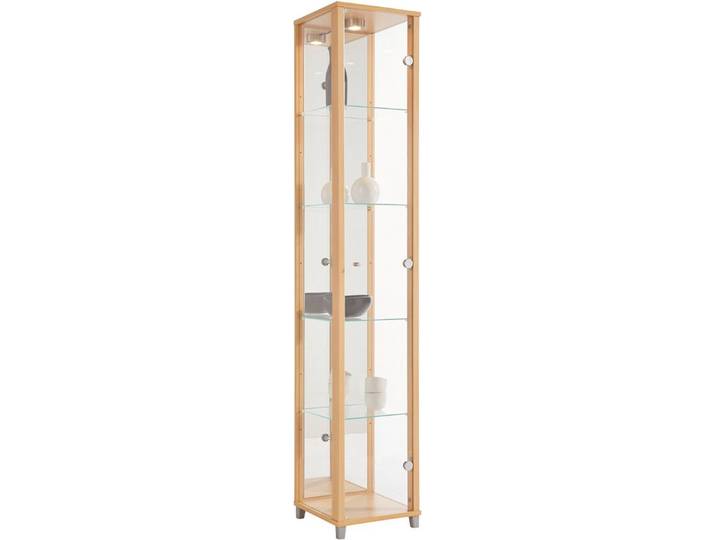fif möbel Vitrine OPTIMA Standvitrine/Glasvitrine 1x Glastür,perfekt für Sammler,Sammlervitrine
