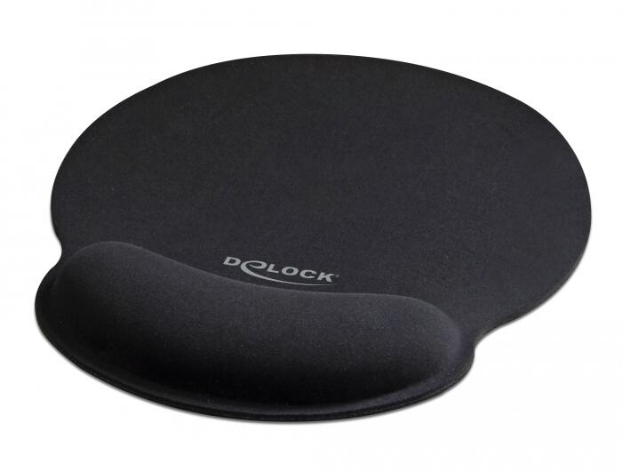 DeLOCK Ergonomisches Mauspad mit Handballenauflage schwarz 12559